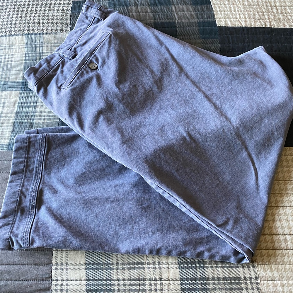 Duluth Trading Company Ballroom Flex Khakis 44x30 Grey. Standard Fit.